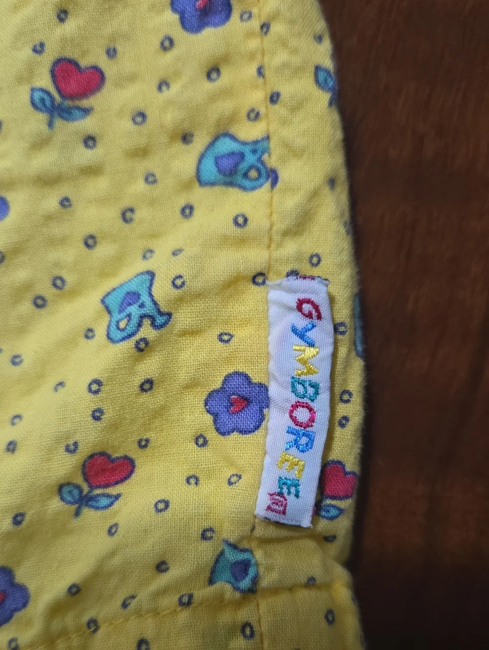 Vintage Rainbow Tag Gymboree Yellow Romper Xs